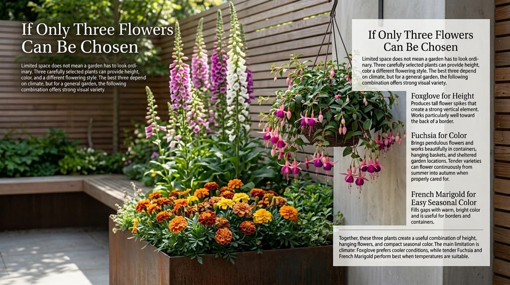 If Only Three F Flowers Can Be Chosen