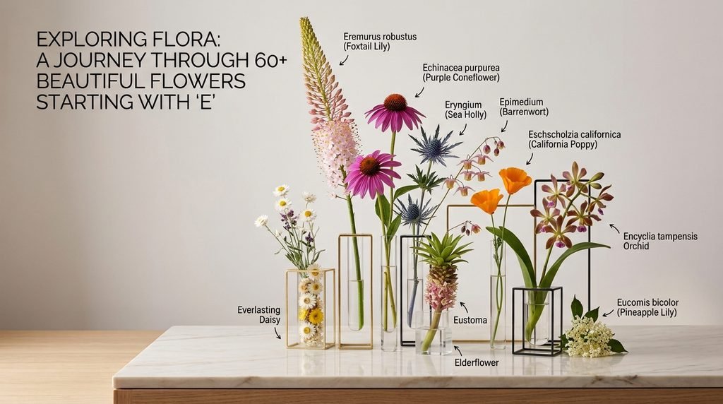 60+ Flower Names That Start With E