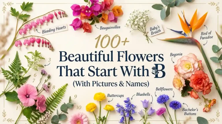 100+ beautiful flowers that start with B with pictures and names