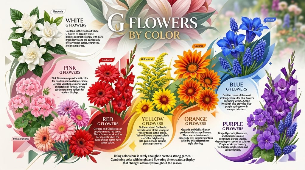 White G Flowers