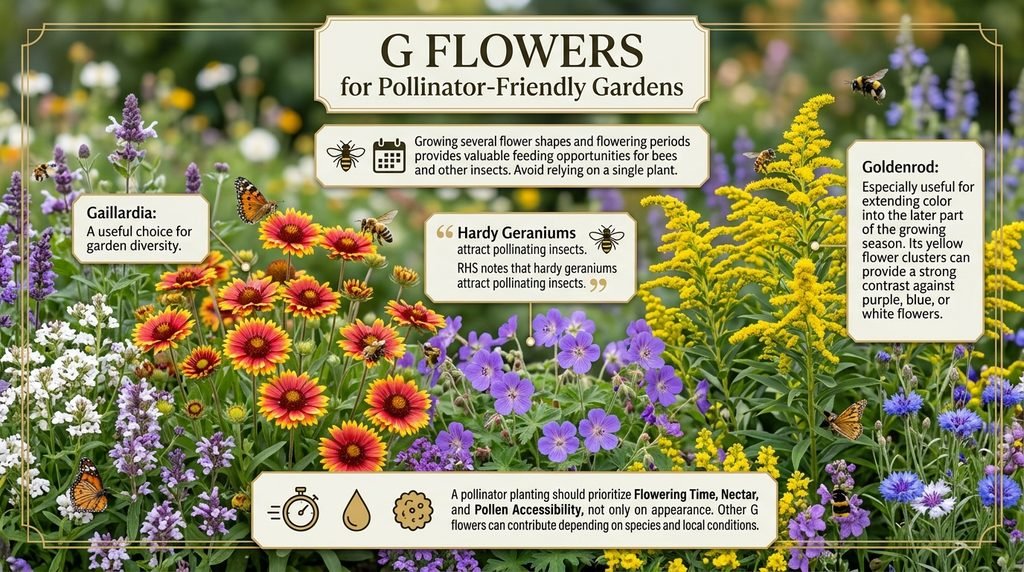 G Flowers for Pollinator-Friendly Gardens