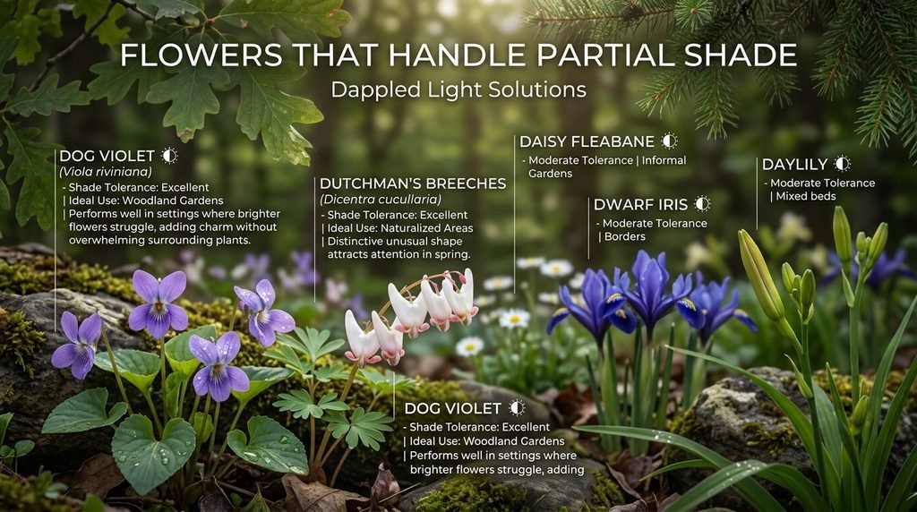 Flowers That Handle Partial Shade