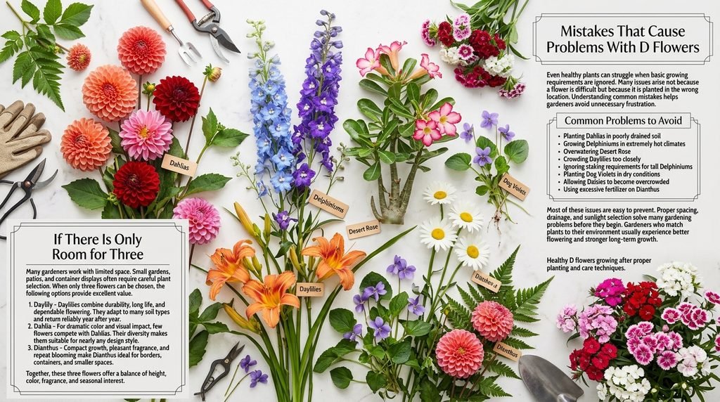 Mistakes That Cause Problems With D Flowers