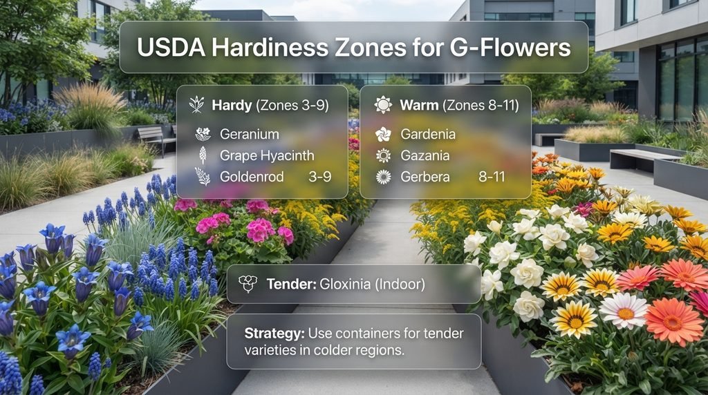 USDA Hardiness Zones: Where G Flowers Fit Best