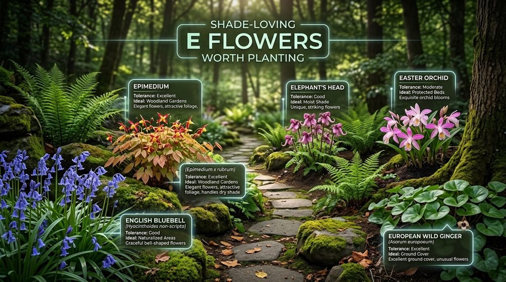 Shade-Loving E Flowers Worth Planting