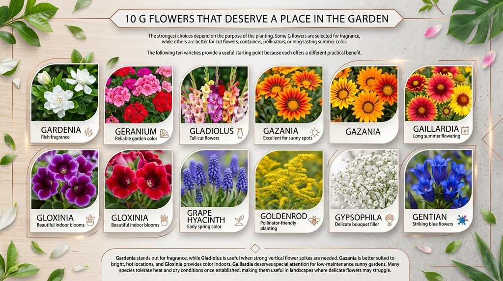 10 G Flowers That Deserve a Place in the Garden