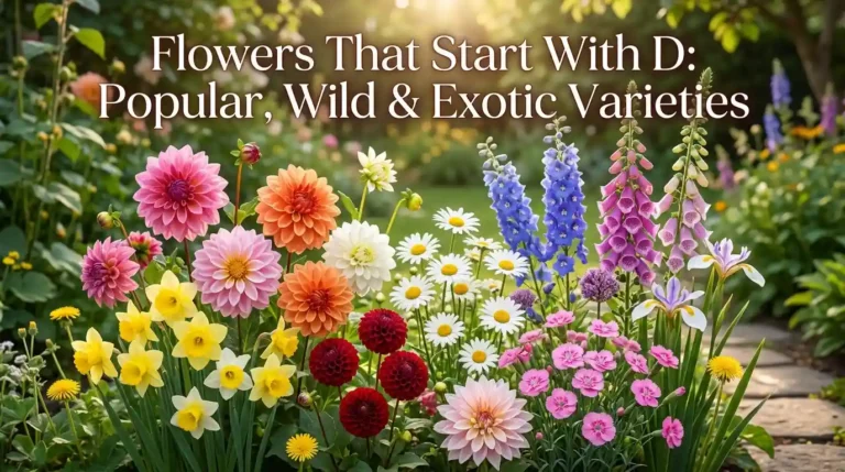 Beautiful flowers that start with D including popular, wild, and exotic varieties