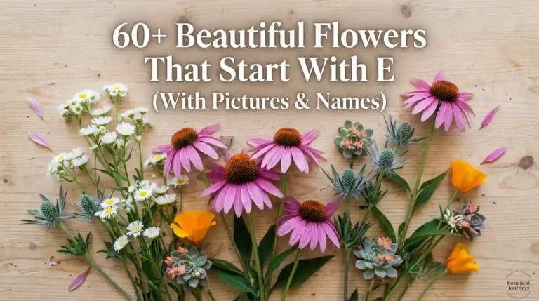 60+ beautiful flowers that start with E with pictures and names