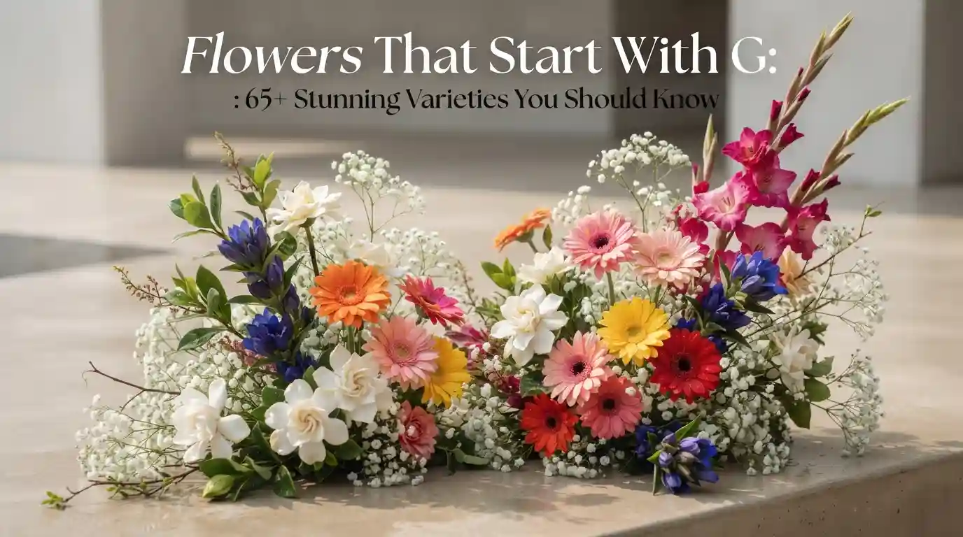 65+ stunning flowers that start with G with pictures and names