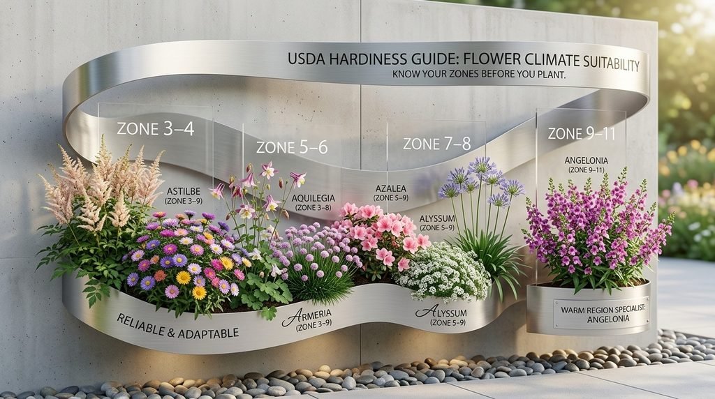 USDA Hardiness Guide for Popular Flowers