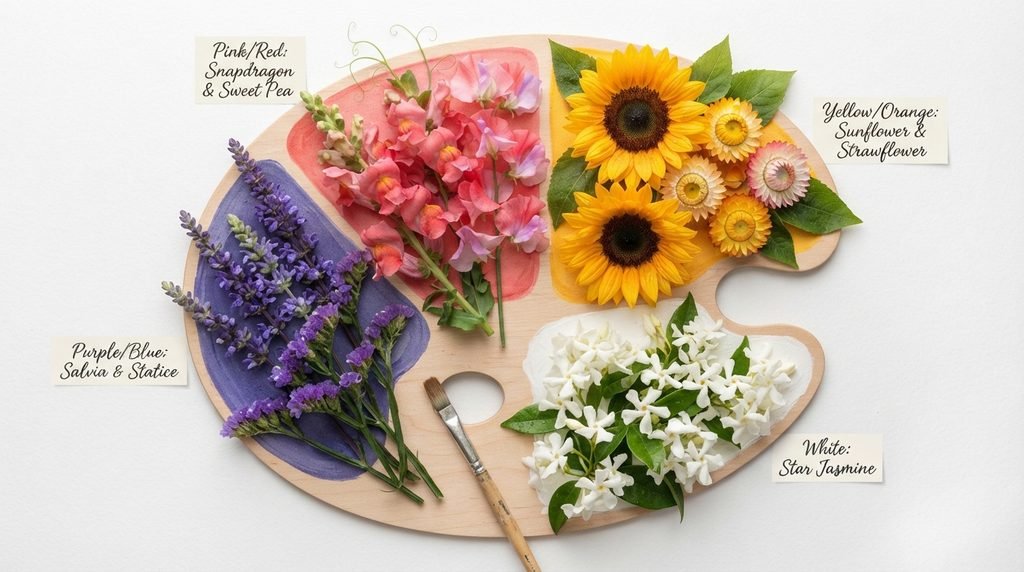 Sorting These Flowers by Color