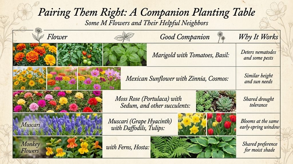 Pairing Them Right: A Companion Planting Table