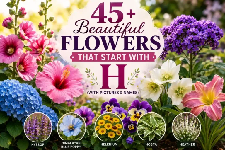 45+ beautiful flowers that start with H with pictures and names