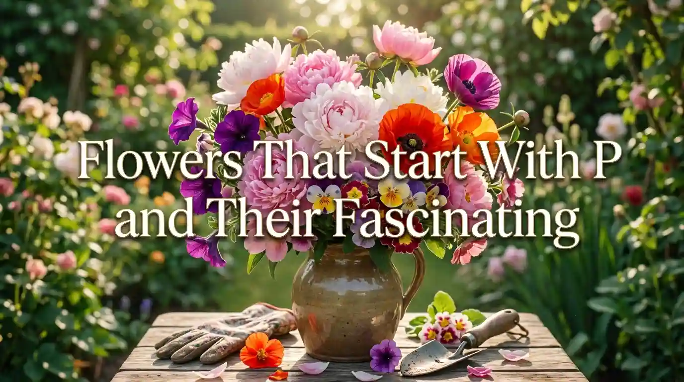 Beautiful flowers that start with P and their fascinating meanings
