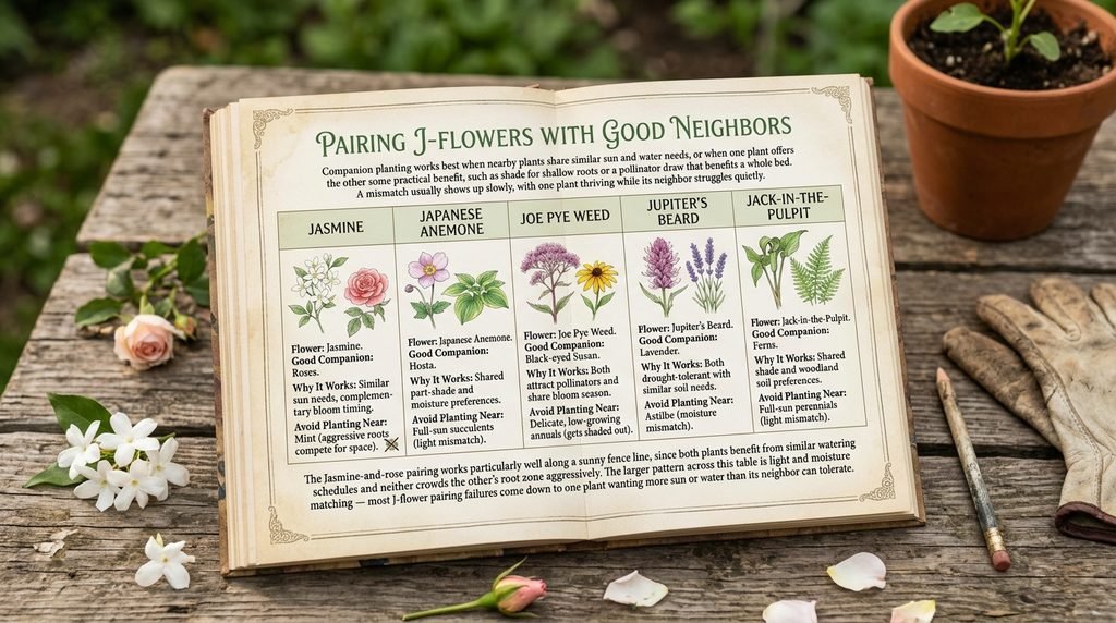 Pairing J-Flowers With Good Neighbors