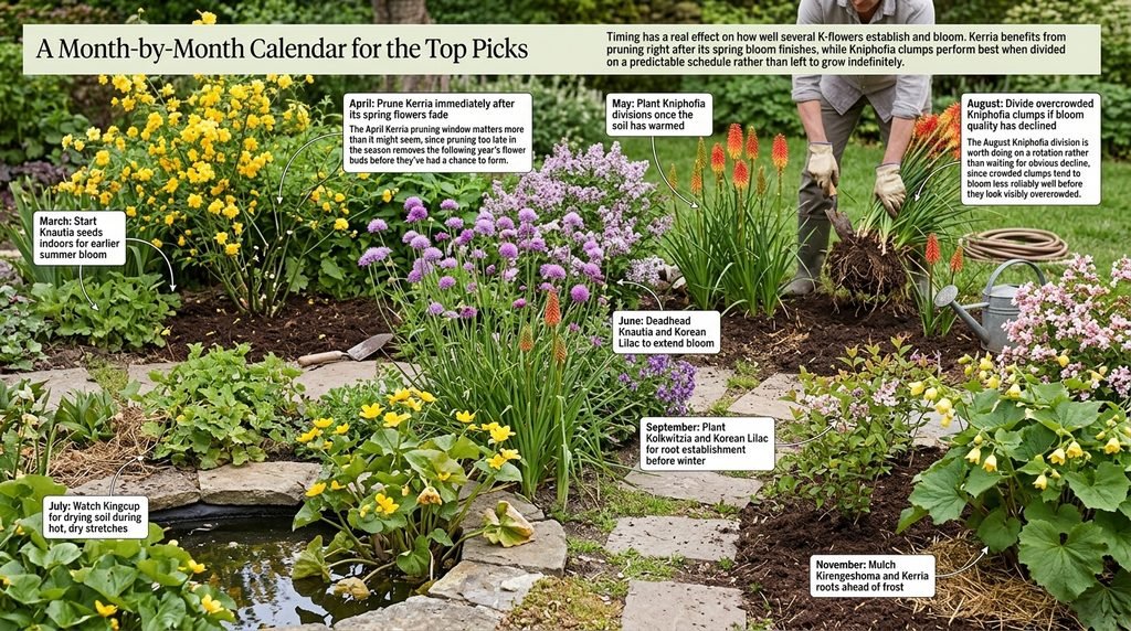 A Month-by-Month Calendar for the Top Picks