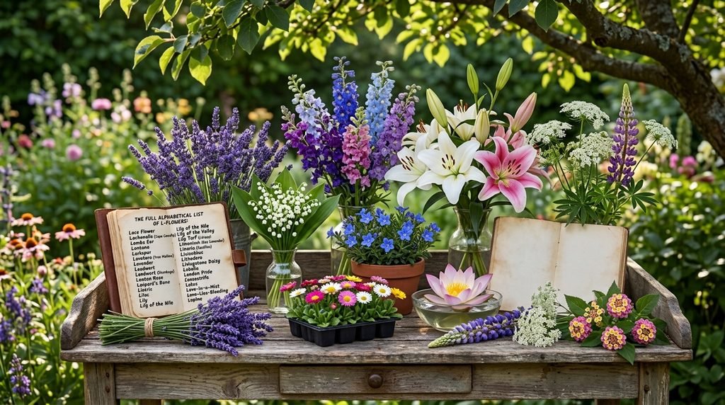 The Full Alphabetical List of L-Flowers