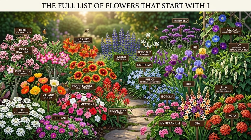 The Full List of Flowers That Start With I
