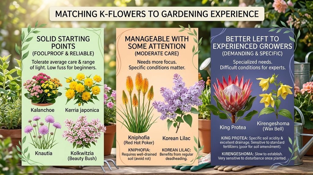 Matching K-Flowers to Gardening Experience