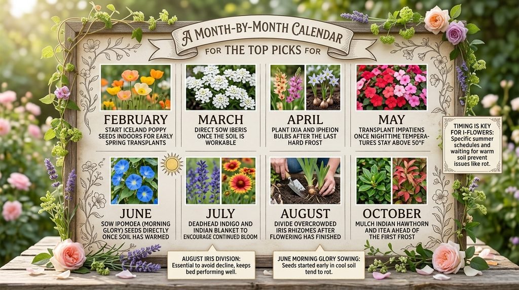 A Month-by-Month Calendar for the Top Picks