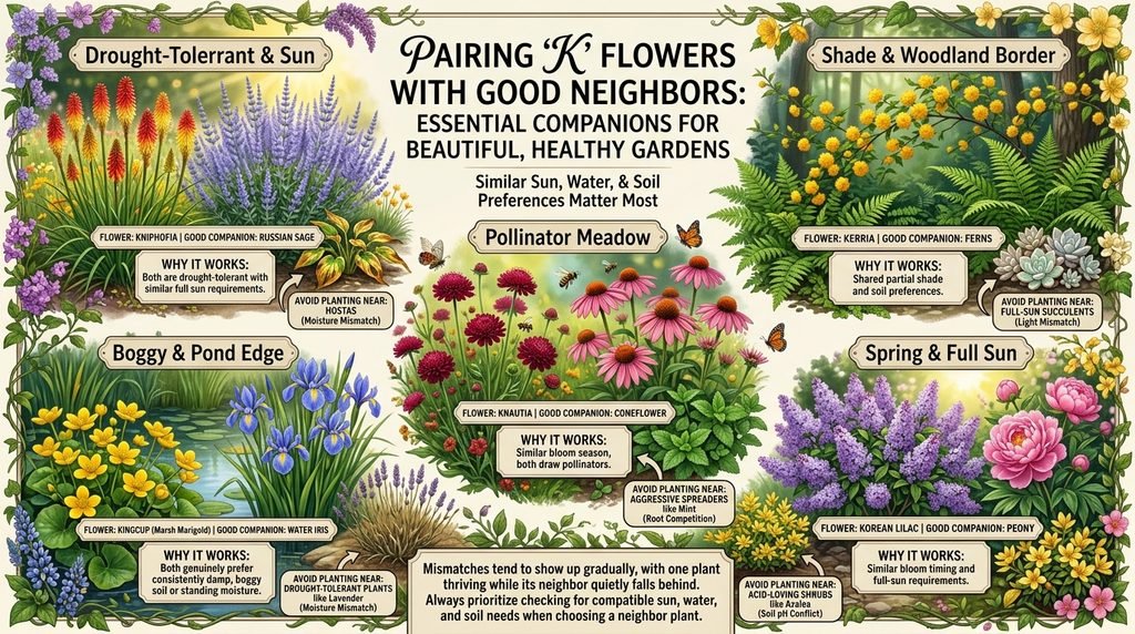 Pairing K-Flowers With Good Neighbors