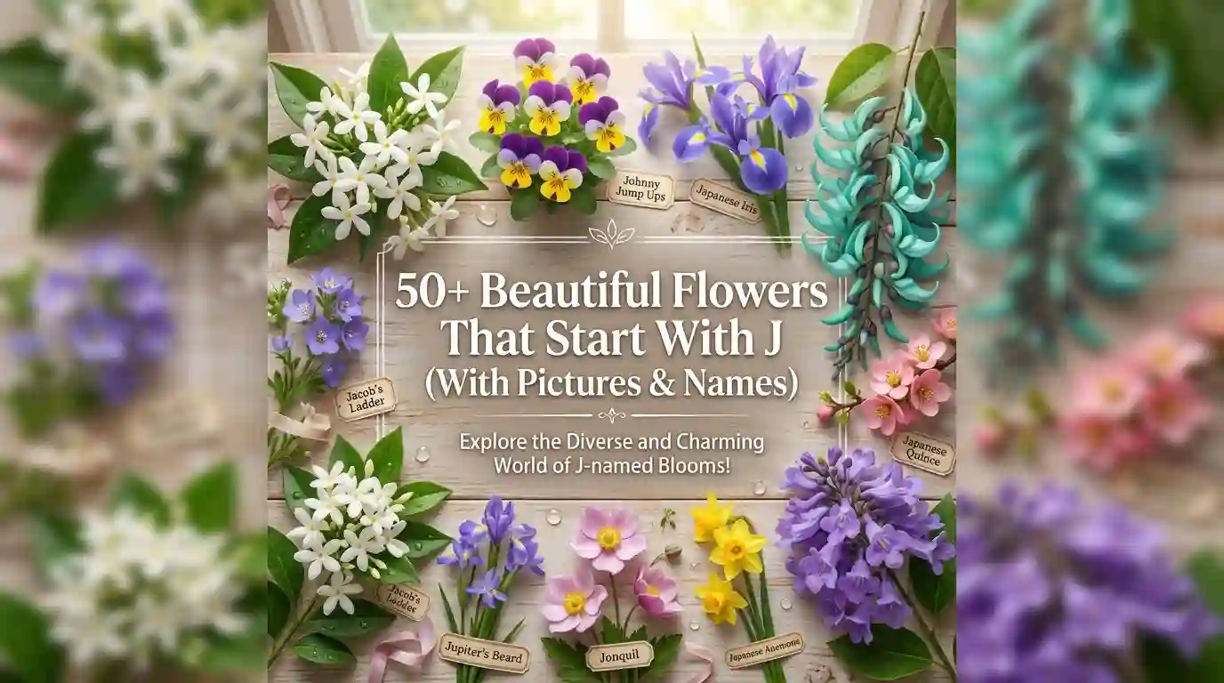 50+ beautiful flowers that start with J with pictures and names