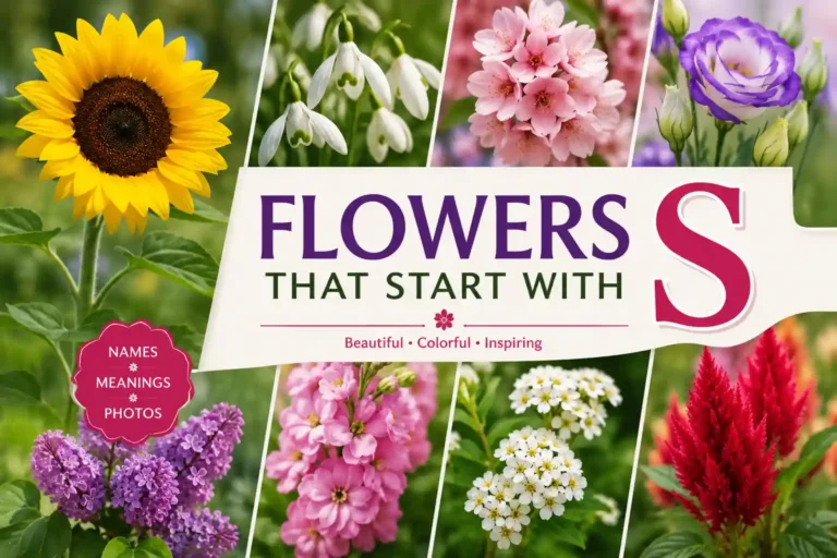 Popular flowers that start with S with names, meanings, and photos
