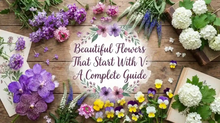 Beautiful flowers that start with V with names and pictures