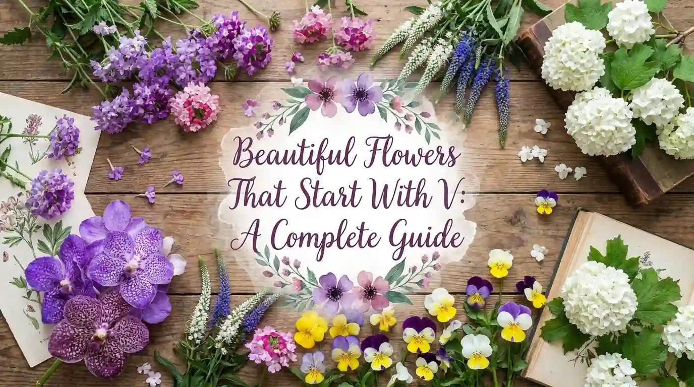 Beautiful flowers that start with V with names and pictures